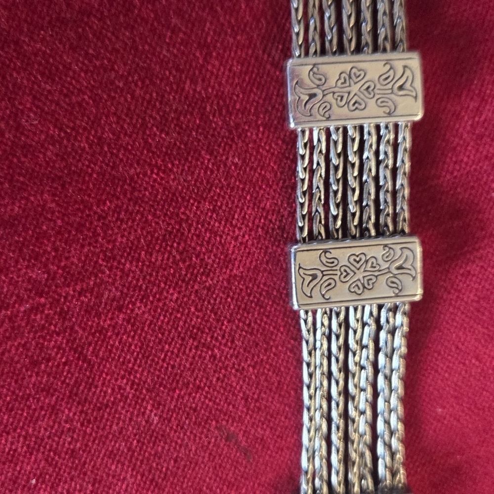 BRIGHTON French Quartee Ophelia Silver  Chain Bracelet. - Picture 3 of 4